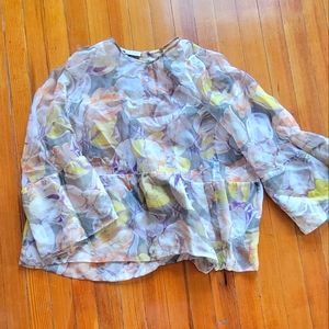 Dries Van Noten SS13 sheer floral top